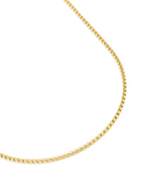 Mens Waterproof Gold Plated  Stainless Steel Mini Box Chain Necklace - link has visual effect only