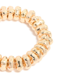 Gold & Pink Beaded Stretch Bracelets 2-Pack - link has visual effect only