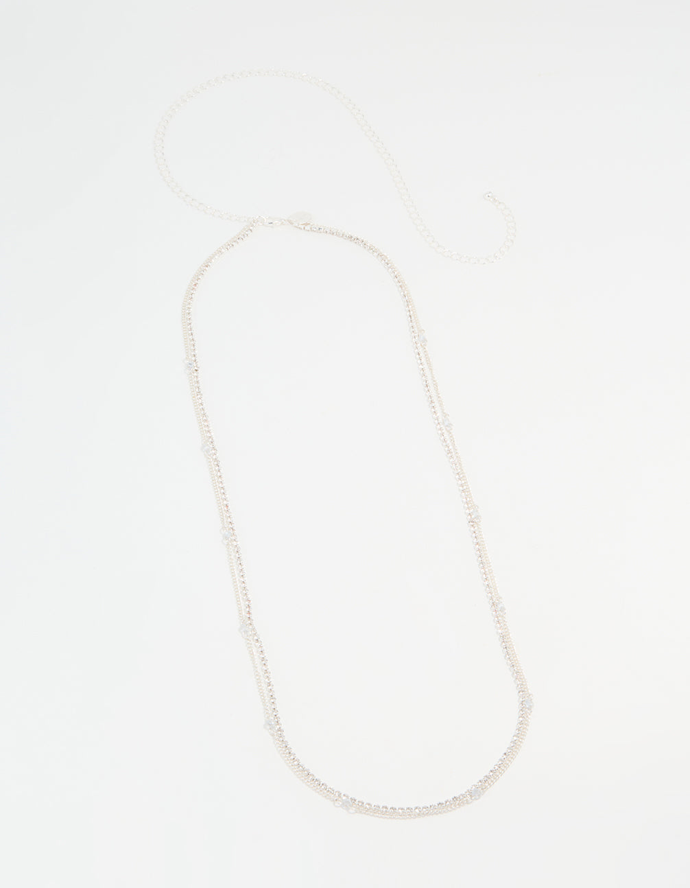 Silver Diamante Cup Chain Waist Chain