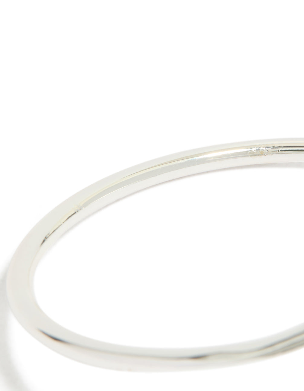 Silver Plated Teardrop Wrap Around Bangle