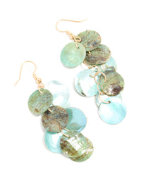 Gold Sea Glass Drop Earrings - link has visual effect only