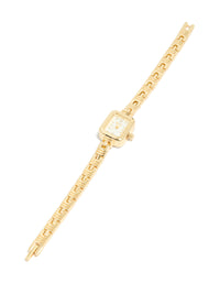 Gold Egyptian Link Mini Watch - link has visual effect only