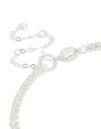 Sterling Silver Cubic Zirconia Tennis Bracelet - link has visual effect only