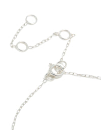 Sterling Silver Cubic Zirconia Yin & Yang Charm Bracelet - link has visual effect only