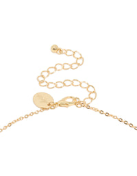 Gold Plated  Blue Cubic Zirconia Alternating Oval Y-Necklace - link has visual effect only