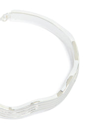Silver Wavy Toggle Bangle - link has visual effect only