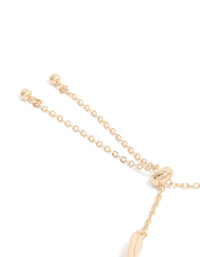 Showcasing gold celestial diamante toggle bangle with adjustable closure detail view - link has visual effect only