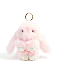 Kids Pink Polyester Bunny Key Chain - link has visual effect only