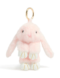 Kids Pink Polyester Mini Bunny Key Chain - link has visual effect only