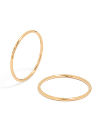 Gold Plated Surgical Steel 12 MM  Fine Sleeper Earrings - link has visual effect only