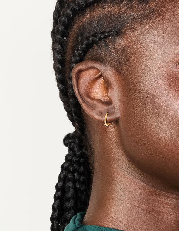 Gold Plated Surgical Steel 8 MM  Thick Sleeper Earrings