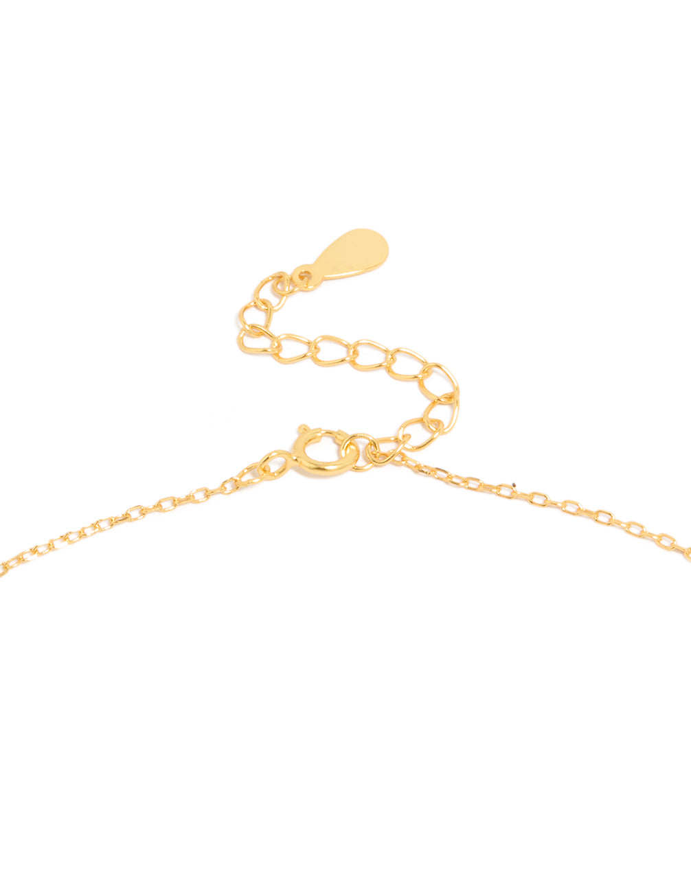 Designed with a cross pendant necklace featuring cubic zirconia, sterling silver, and gold plated material clasp detail view