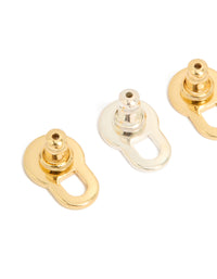 Mixed Metal Lobe Lifter Earring Backs - link has visual effect only