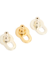 Mixed Metal Lobe Lifter Earring Backs - link has visual effect only