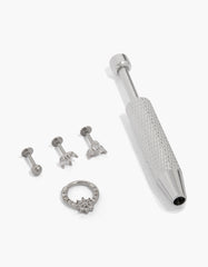 Surgical Steel Flat Back Tool & Studs Set
