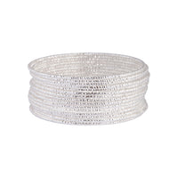 Silver Diamond Cut Bangle Pack - link has visual effect only
