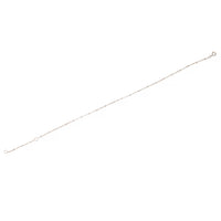 Sterling Silver Bead Chain Anklet - link has visual effect only