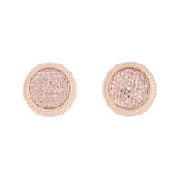 Rose Gold Large Circle Jelly Stud - link has visual effect only