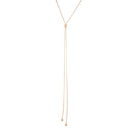 Gold Lariat Ball Necklace - link has visual effect only