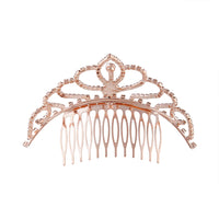 Rose Gold Crystal Diamante Tiara - link has visual effect only