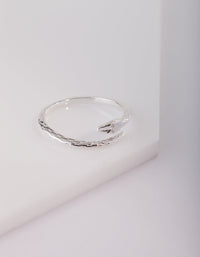Sterling Silver Wrapped Snake Ring - link has visual effect only