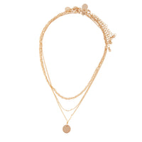 Gold Chain Disc Layer Necklace - link has visual effect only