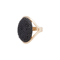 Black Sparkly Dome Ring - link has visual effect only
