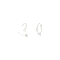 Silver Clip On Stud Earrings Converters - link has visual effect only