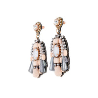 Pastel Glass Bead Embellished Earrings - link has visual effect only