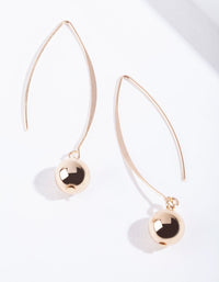 Gold Fireball Thread Earrings - link has visual effect only