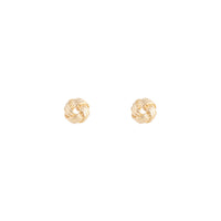 Gold Textured Knot Stud Earrings - link has visual effect only