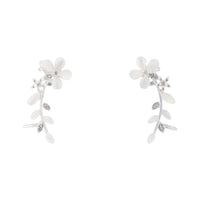 Pearlised Jewel Flower Vine Ear Cuff Two Pack - link has visual effect only