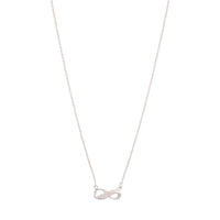 Sterling Silver Diamante Infinity Pendant Necklace - link has visual effect only