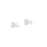 Sterling Silver 1 Carat Cubic Zirconia Stud - link has visual effect only