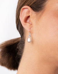 Sterling Silver Double Teardrop Earrings - link has visual effect only
