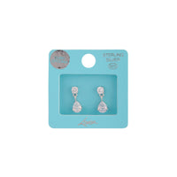 Teardrop Sterling Silver Drop Earrings - link has visual effect only