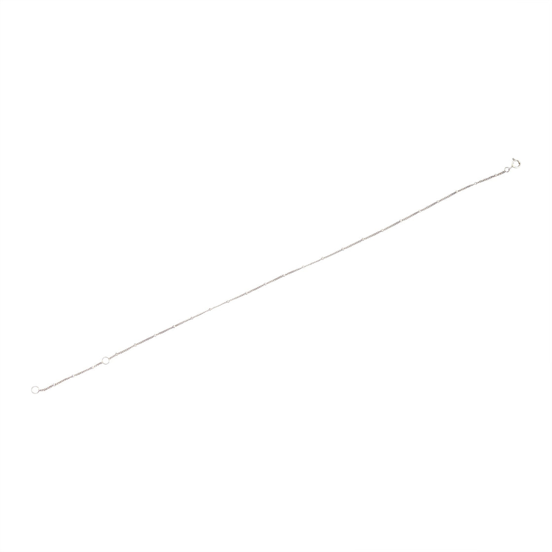 Sterling Silver Bead Chain Anklet