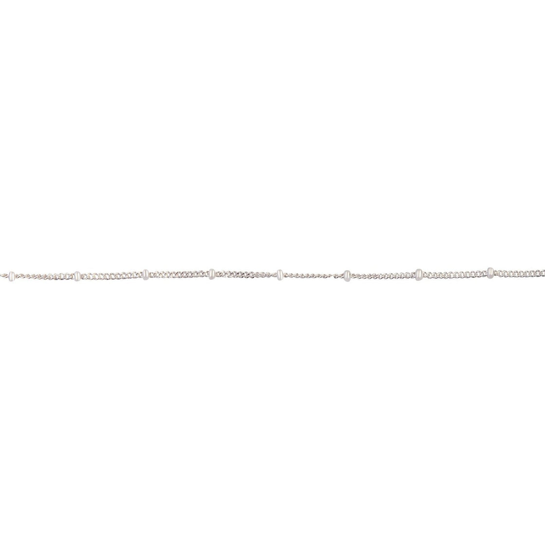 Sterling Silver Bead Chain Anklet