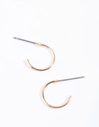 Gold Mini Hoop Earrings - link has visual effect only
