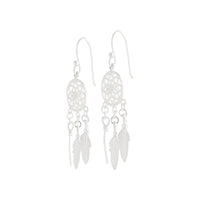 Sterling Silver Dreamcatcher Earrings - link has visual effect only