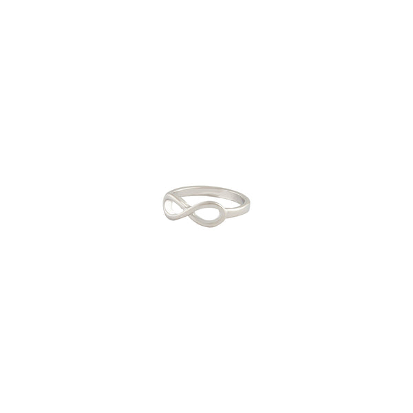 Rhodium Infinity Classic Ring