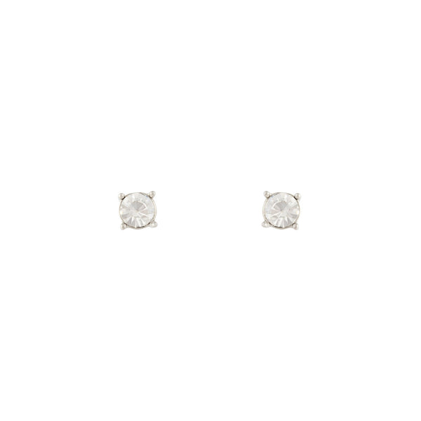 2 Carat Glass Stud Earrings