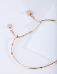 Gold Circle Charm Thread Bangle - link has visual effect only