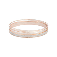 Rose Gold Glitter Matte Bangle 5-Pack - link has visual effect only