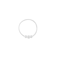 Sterling Silver Beaded Detail Hoops - link has visual effect only