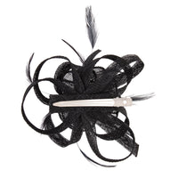 Black Swirl & Feather Clip - link has visual effect only