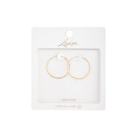 Gold Plated Sterling Silver Classic 30mm Hoop - link has visual effect only