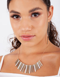 Gold Cup Chain Drop Earrings - link has visual effect only