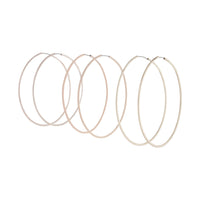 Mixed Metal Thin Hoop Earring Pack - link has visual effect only