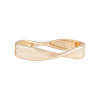 Gold Undulated Clamp Bangle - link has visual effect only